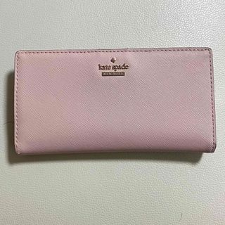 ケイトスペードニューヨーク(kate spade new york)の美品　ケイトスペード  ピンクカラー　薄型　長財布(財布)