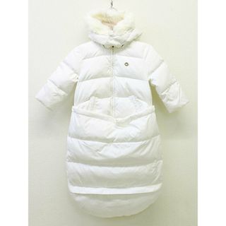 ジョルジオアルマーニ(Giorgio Armani)の【冬物 新入荷!】▲アルマーニベビー/Armani baby▲68cm(9M) フットマフ付き2wayダウンジャケット/ジャンパー/ブルゾン/コート/小物 白 ミトン手袋付き マフ/フード取外し可能【中古】【ネット限定】子供 キッズ kids ベビー baby 女の子 冬 otr 022132(ジャケット/コート)