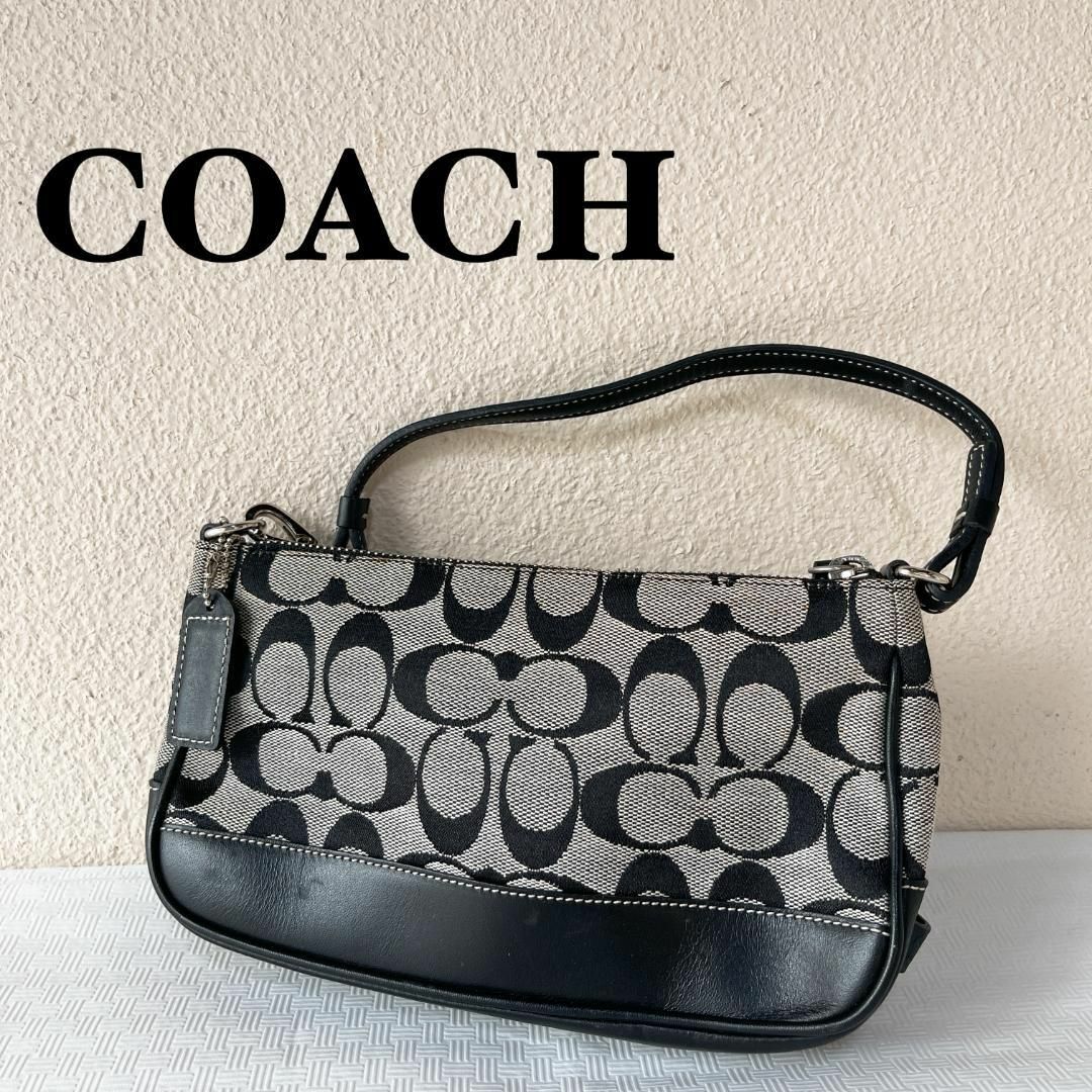 美品✨COACH コーチハンドバッグトートバッグブラック黒