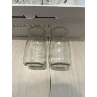 アサヒ(アサヒ)の【非売品】BOLS  ミルク グラス16ヶ アサヒ 牛乳瓶風(グラス/カップ)