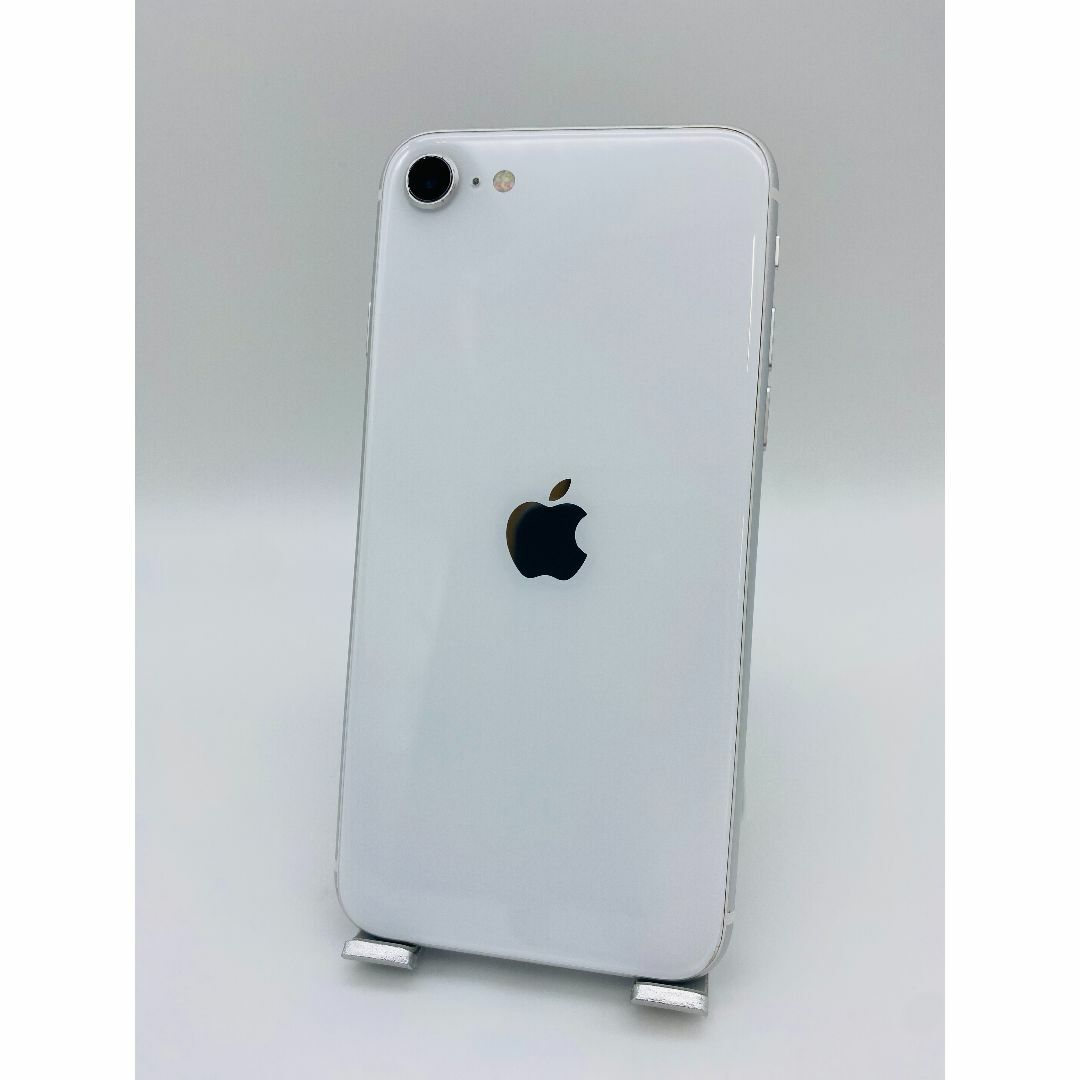 076 iPhone SE2 128GB ホワイト/シムフリー/新品バッテリー