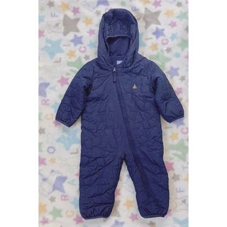 babyGAP - 【babygap】くまさん刺繍ジャンプスーツ（ネイビー）サイズ70