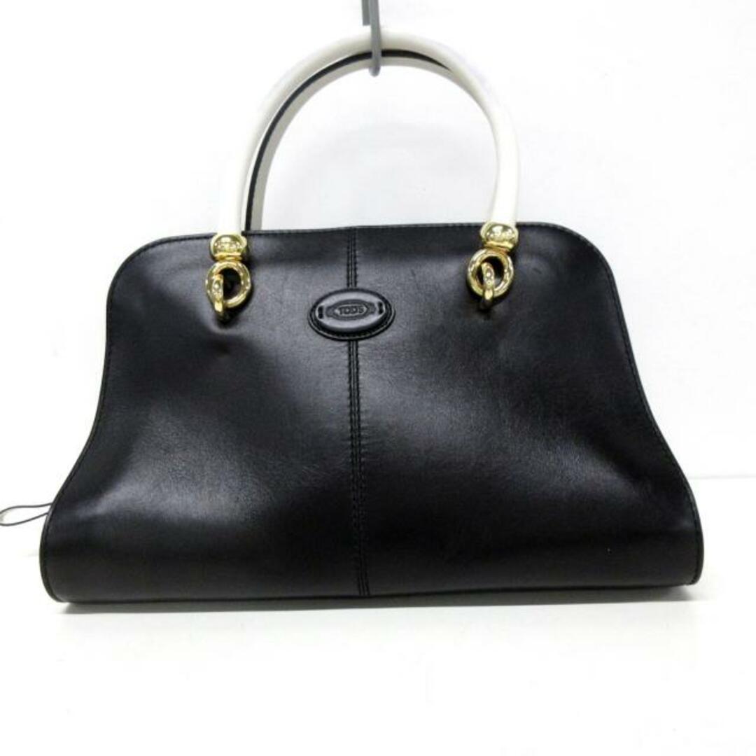 TOD'S - トッズ ハンドバッグ美品 セラ 黒×白の通販 by ブラン TOD'S - トッズ ハンドバッグ美品 セラ 黒×白の通販 by ブラン