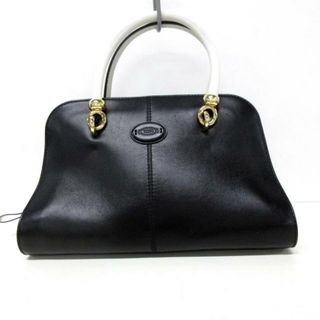 トッズ(TOD'S)のトッズ ハンドバッグ美品  セラ 黒×白(ハンドバッグ)