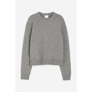 エイチアンドエム(H&M)のH&M グレーメランジ セーター(ニット/セーター)