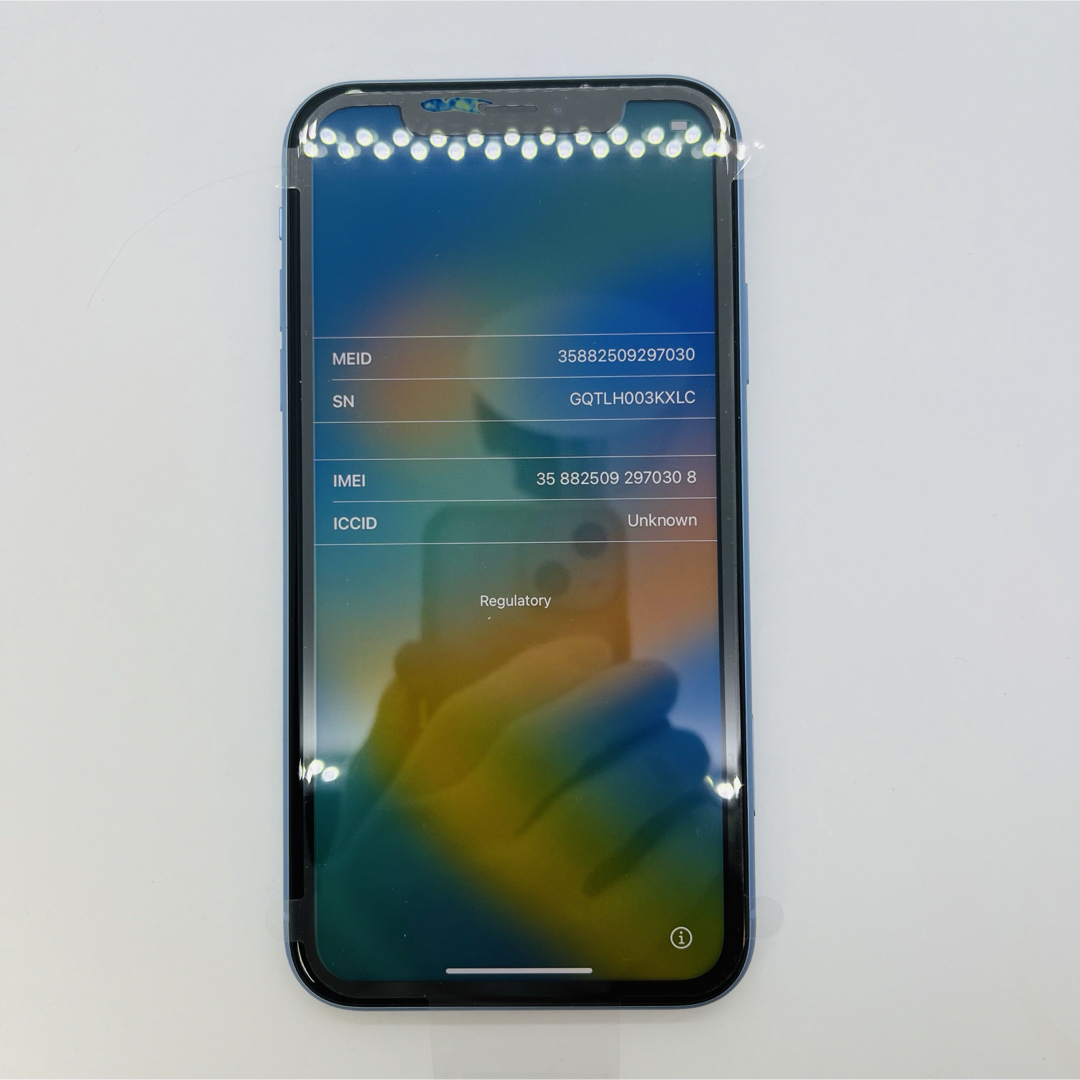 iPhone(アイフォーン)の新品　iPhone XR Blue 64 GB SIMフリー　本体 スマホ/家電/カメラのスマートフォン/携帯電話(スマートフォン本体)の商品写真