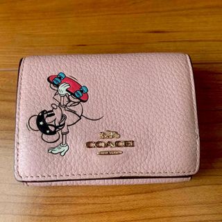 コーチ(COACH)のCOACH コーチ 三つ折り財布　ミッキースモールウォレット(財布)