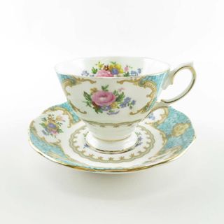 ロイヤルアルバート(ROYAL ALBERT)のROYAL ALBERT ロイヤルアルバート レディーアスコット ティーカップ＆ソーサー 花 フラワー 廃盤 SU4779T (グラス/カップ)