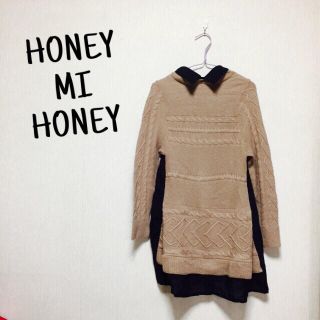 ハニーミーハニー(Honey mi Honey)のニットチュニック(チュニック)