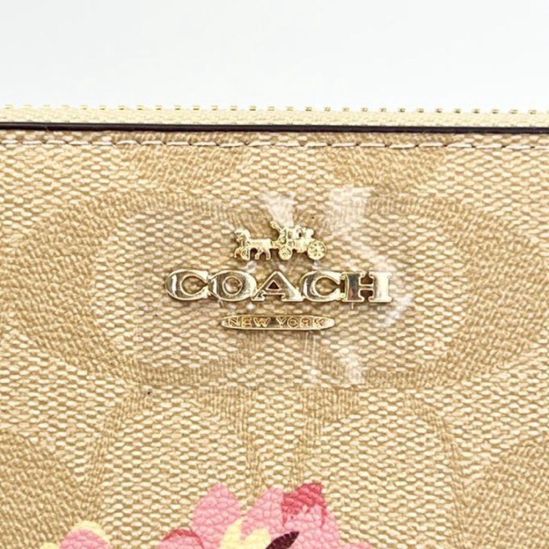 COACH - 新品 COACH コーチ 財布 アウトレット シグネチャー 長財布 花