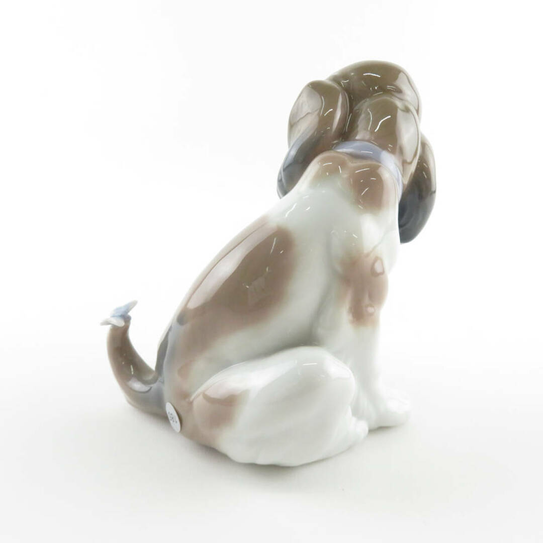 美品 LLADRO リヤドロ 6210 マイフレンド フィギュリン 陶磁器 コッカー 犬 蝶 置物 陶器人形 インテリア SU4852U