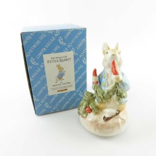 美品 BEATRIX POTTER ビアトリクスポター ピーターラビット ピーターコットンテール オルゴール付き小物入れ キューピー セキグチ 英国 イギリス 雑貨 SU4880U (オルゴール)