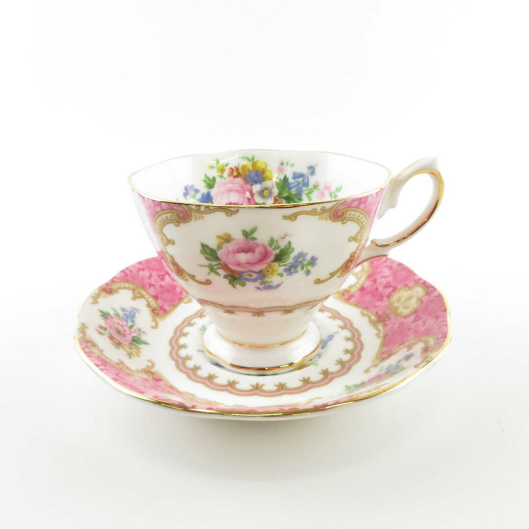 ROYAL ALBERT(ロイヤルアルバート)のROYAL ALBERT ロイヤルアルバート レディーカーライル ティーカップ＆ソーサー 紅茶 英国 イギリス SU4888U  インテリア/住まい/日用品のキッチン/食器(グラス/カップ)の商品写真