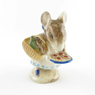 美品 BESWICK ベスウィック ビアトリクスポター ピーターラビット Appley Dapply アプリイダプリイ フィギュリン ネズミ 英国 イギリス アンティーク雑貨 SU4897U (置物)