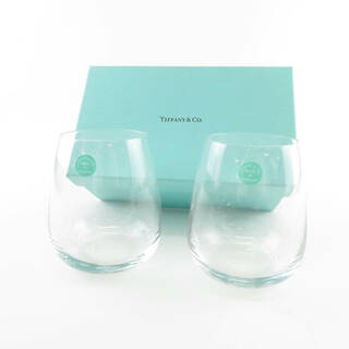 ティファニー(Tiffany & Co.)の未使用 TIFFANY＆Co. ティファニー TCOロゴ グラス 2点 ペア ロック タンブラー SU4945X (タンブラー)