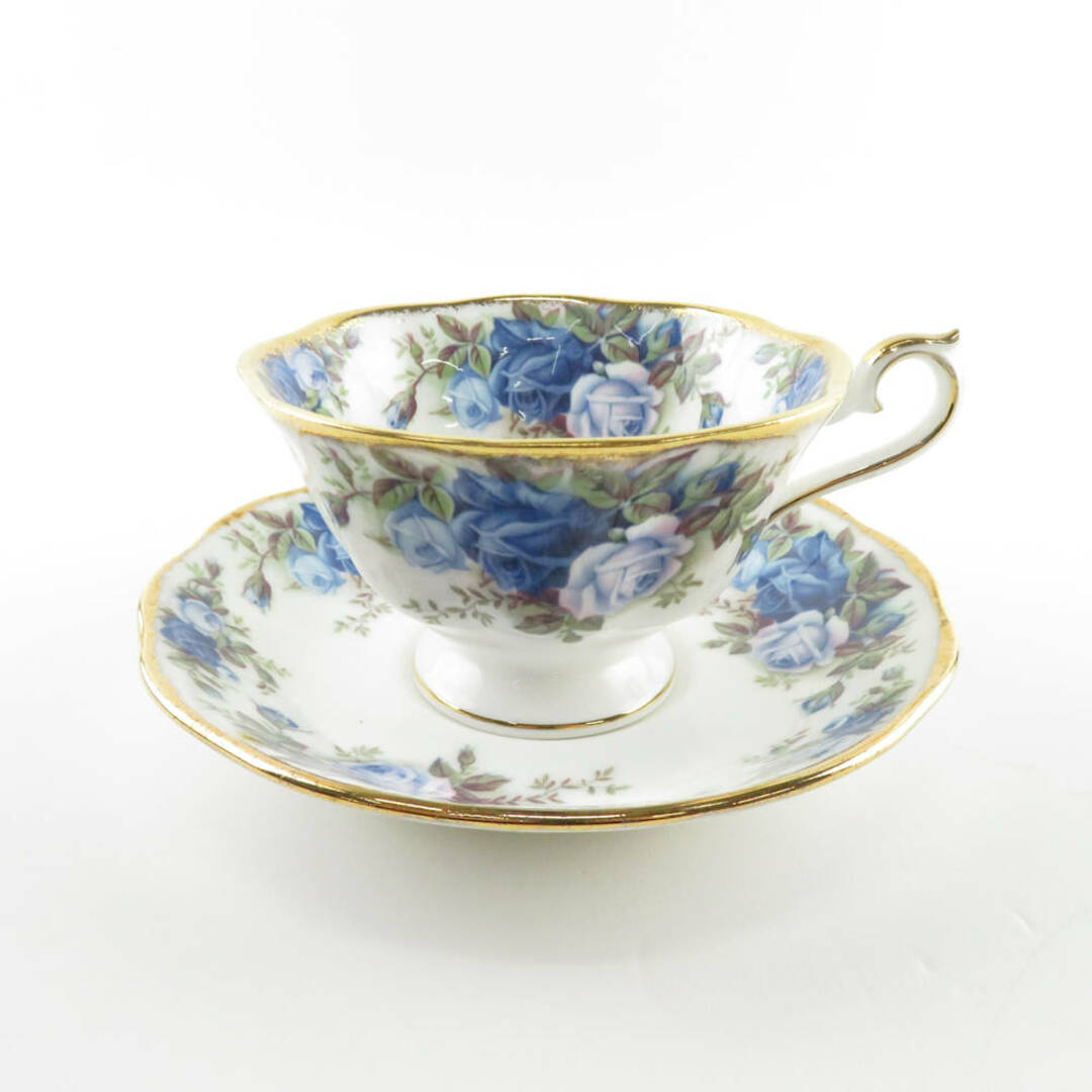 ROYAL ALBERT(ロイヤルアルバート)の美品 ROYAL ALBERT ロイヤルアルバート ムーンライト ローズ ティーカップ＆ソーサー フラワー SY7778X  インテリア/住まい/日用品のキッチン/食器(グラス/カップ)の商品写真