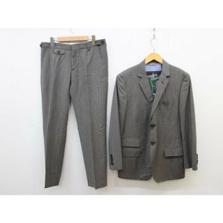 【新入荷】‡frankie morello/フランキーモレロ‡チェック２Bスーツ/オフィス/式典/お呼ばれ//十分丈/長袖 グレー系 メンズ【中古】春夏秋冬 biz 022132(スラックス/スーツパンツ)