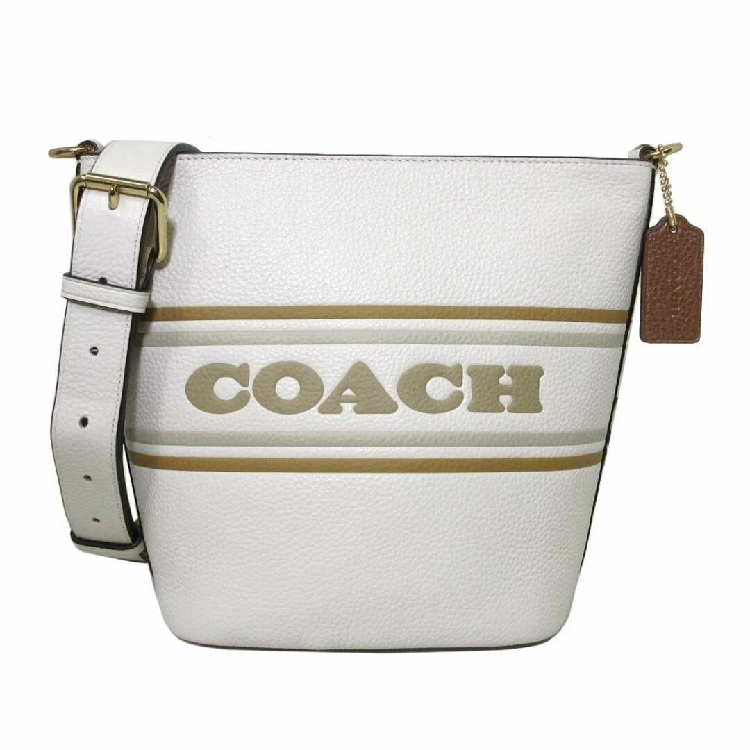 チョークマルチ内側【新品】コーチ ショルダーバッグ COACH ローガン レザー ダッフル・コーチ ストライプ 斜め掛け CH248 IMCAH (チョークマルチ) アウトレット レディース Logan striped duffel