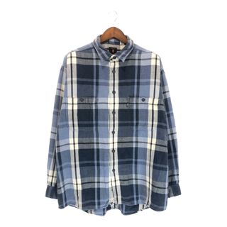 リーバイス(Levi's)のSALE///// Levi's リーバイス 長袖シャツ アメカジ チェック柄 ブルー (メンズ XL)  P3320(シャツ)