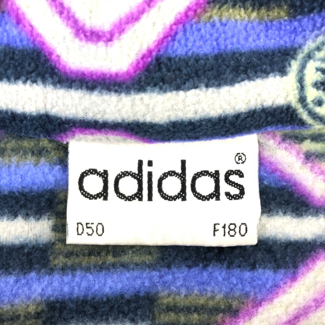 adidas(アディダス)のSALE///// adidas アディダス ハーフジップ フリースジャケット 総柄 スポーツ ブルー (メンズ M)  P3343 メンズのジャケット/アウター(その他)の商品写真