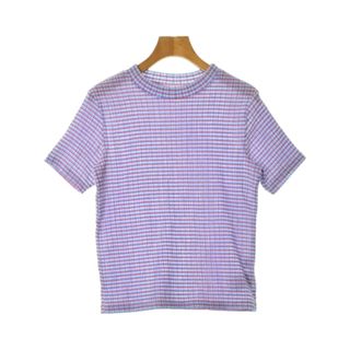 レイビームス(Ray BEAMS)のRay Beams Tシャツ・カットソー -(M位) 青xピンク(ボーダー) 【古着】【中古】(カットソー(半袖/袖なし))