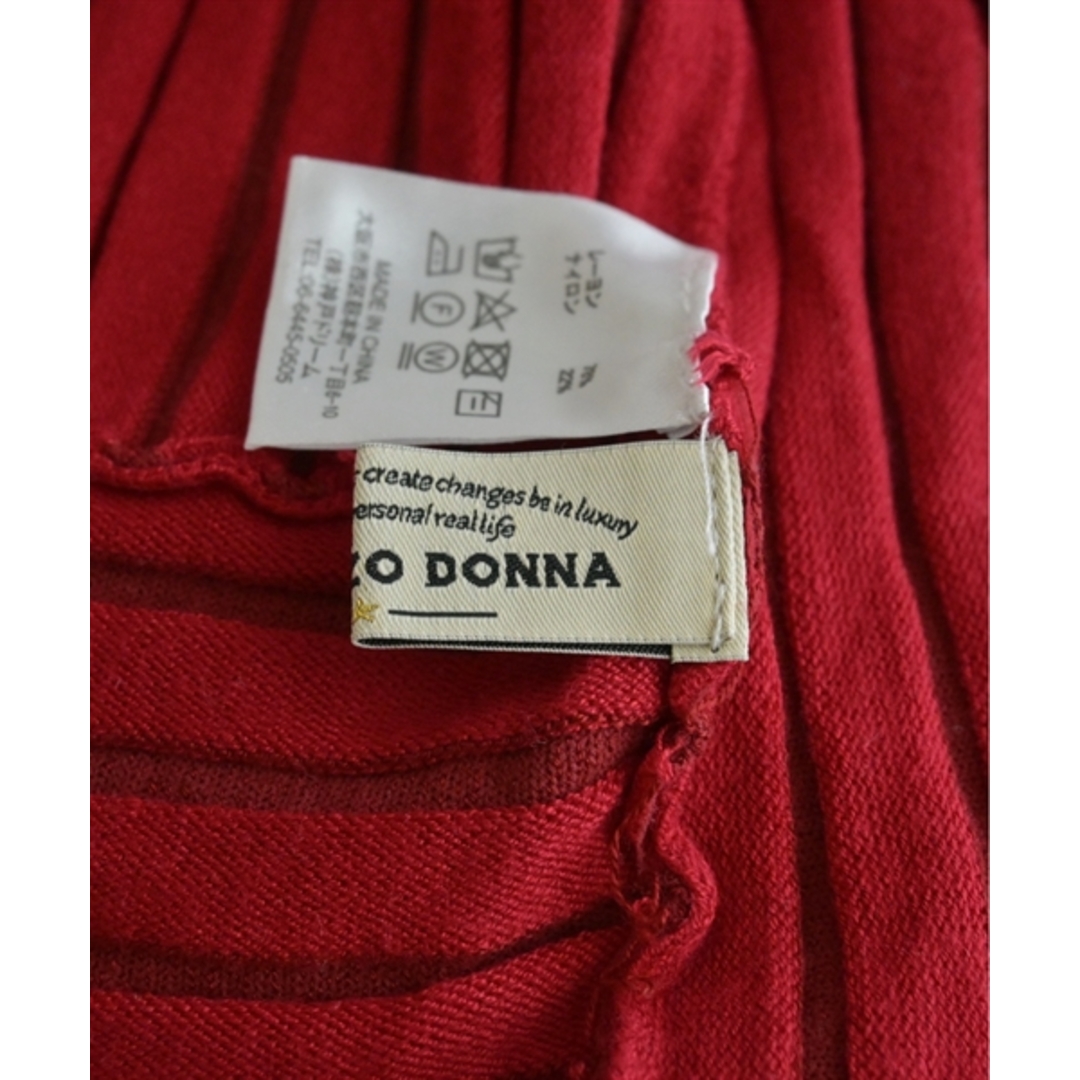 TORRAZZO DONNA(トラッゾドンナ)のTORRAZZO DONNA ニット・セーター -(XS位) 赤(ストライプ) 【古着】【中古】 レディースのトップス(ニット/セーター)の商品写真