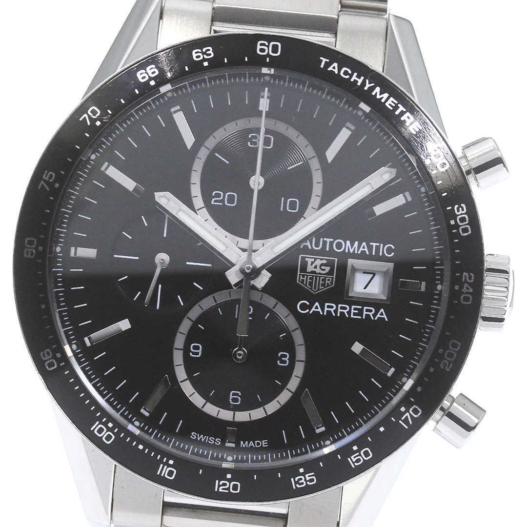 TAG Heuer - タグホイヤー TAG HEUER CV201AL.BA0723 カレラ クロノグラフ 自動巻き メンズ 良品 保証書付き_790931【ev10】