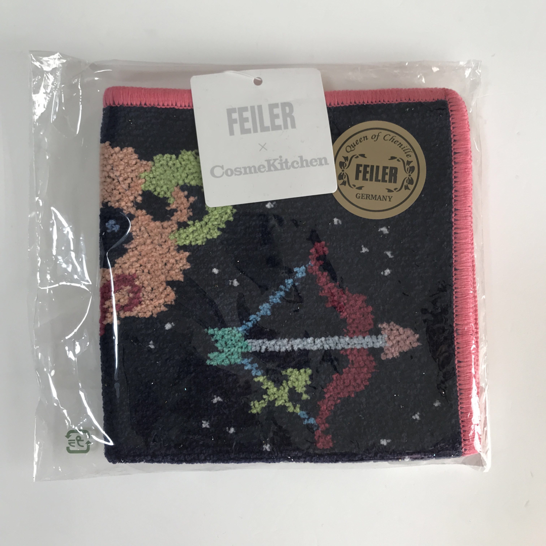 FEILER(フェイラー)のフェイラー×コスメキッチン　ASTROLOGY ハンカチ　ピンク&イエローセット レディースのファッション小物(ハンカチ)の商品写真