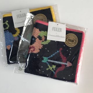 フェイラー(FEILER)のフェイラー×コスメキッチン　ASTROLOGY ハンカチ　ピンク&イエローセット(ハンカチ)