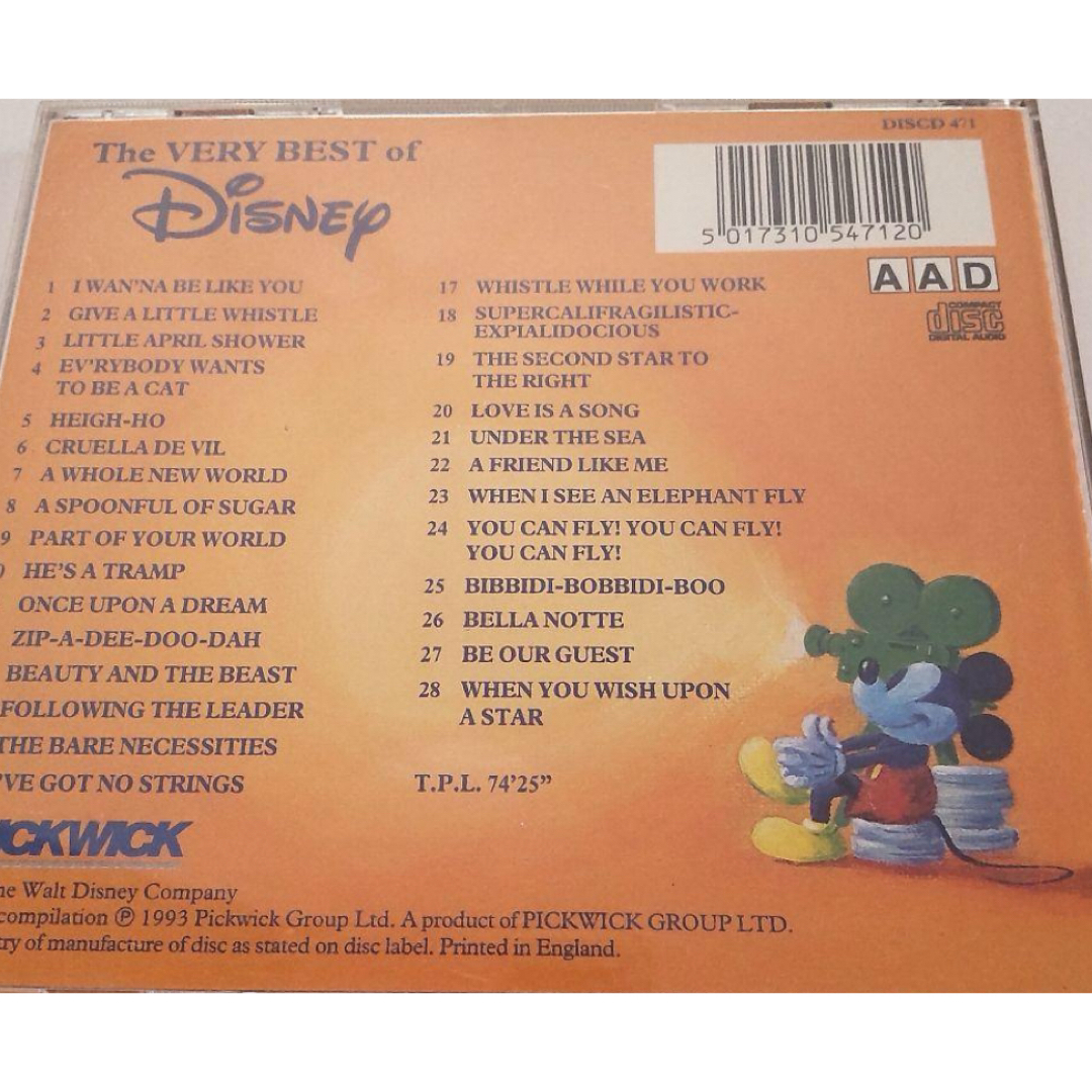 Disney(ディズニー)のディズニー　アルバム　4枚セット エンタメ/ホビーのCD(アニメ)の商品写真