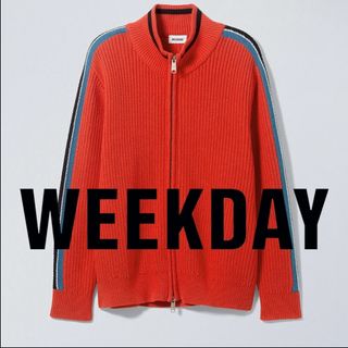 WEEKDAY ジップアップカーディガン