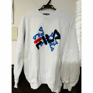 フィラ(FILA)のメンズ　FILA  スウェット　トレーナー　白　ホワイト(スウェット)