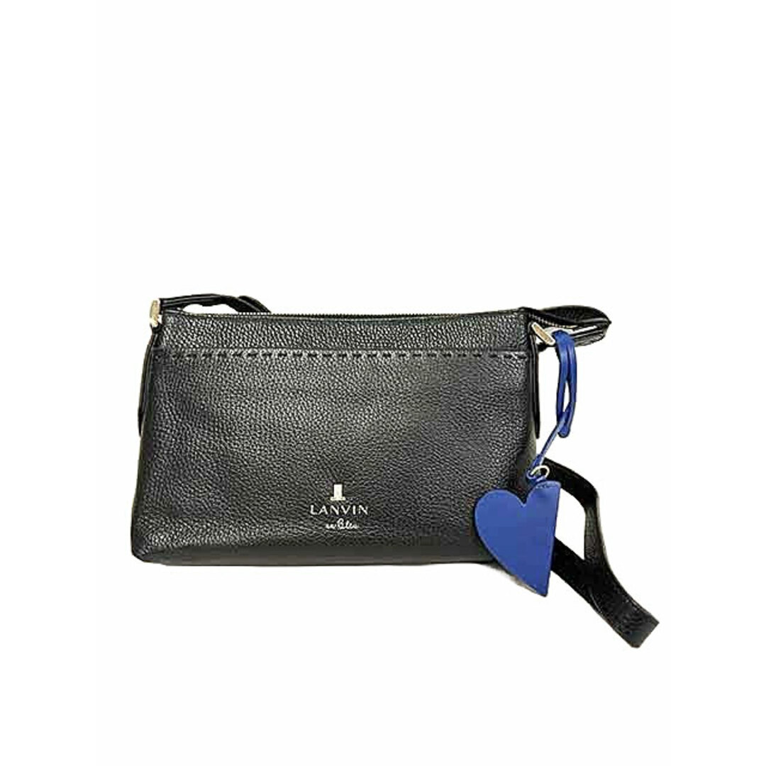 LANVIN en Bleu(ランバンオンブルー)の【未使用】【新古品】LANVIN en Bleu ランバンオンブルー ブランリー サコッシュ レディース バッグ　 ブランリー サコッシュ　ショルダーバッグ　レザーバッグ　ブラック レディースのバッグ(メッセンジャーバッグ)の商品写真