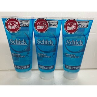 シック(Schick)の3本セット・新品■シック 洗顔シェービングジェル 180g(シェービングローション)