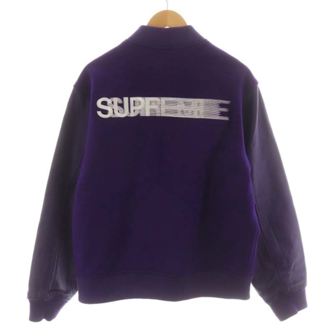 Supreme(シュプリーム)のSUPREME Motion Logo Varsity Jacket M 紫 メンズのジャケット/アウター(ブルゾン)の商品写真