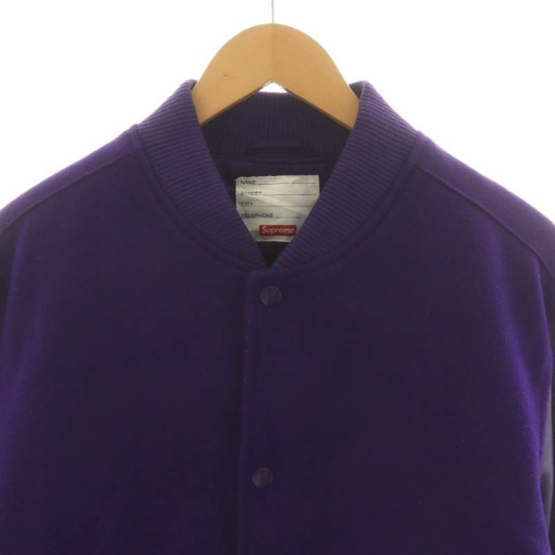Supreme(シュプリーム)のSUPREME Motion Logo Varsity Jacket M 紫 メンズのジャケット/アウター(ブルゾン)の商品写真