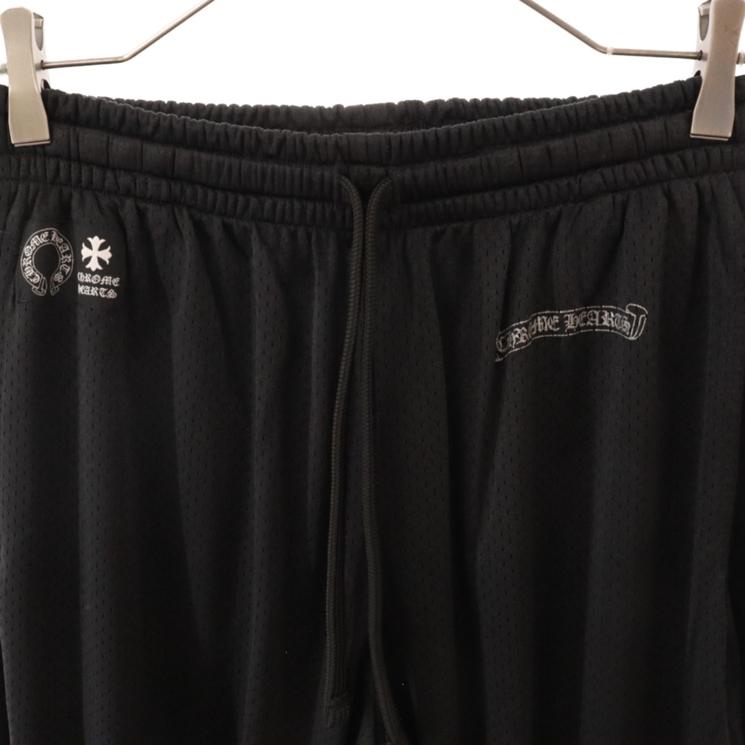 CHROME HEARTS クロムハーツ MESH VARSITY PANTS CH メッシュプリントジャージ ロングパンツ ブラック