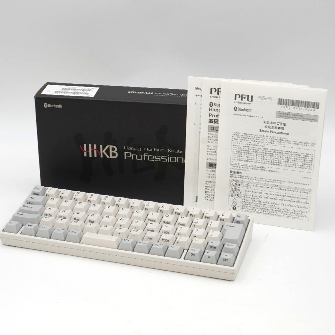 PC周辺機器PFU (ピーエフユー) PC周辺機器 HHKB Professional HYBRID Type-S 日本語配列／白 Happy Hacking Keyboard PD-KB820WS 美品