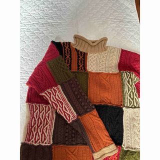 vintage patchwork Knit(ニット/セーター)