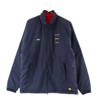 エフシーアールビー(F.C.R.B.)のF.C.R.B./F.C.Real Bristol/FCRB エフシーアールビー/エフシーレアルブリストル 18AW POLARTEC FLEECE REVERSIBLE BLOUSON ラバーロゴ リバーシブル ジャケット FCRB-189021 ネイビー/ピンク(ナイロンジャケット)