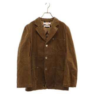 COMME des GARCONS SHIRT コムデギャルソンシャツ Thick-ribbed corduroy jacket チック リベッド コーデュロイ ジャケット 3つボタン テーラードジャケット ブラウン W11058