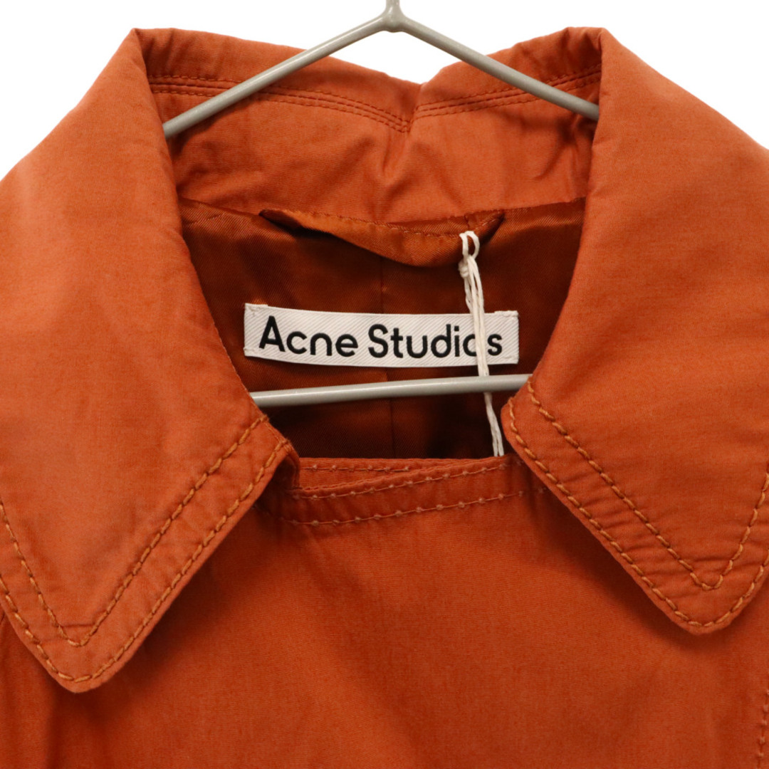 Acne Studios(アクネストゥディオズ)のAcne Studios アクネ ストゥディオズ ダブルブレスト コットントレンチコート オレンジ レディース FN-WN-OUTW000577 メンズのジャケット/アウター(トレンチコート)の商品写真