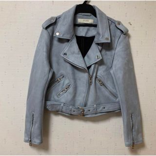 ザラ(ZARA)のZARA   スエード ライダース ジャケット (L) ザラ(ライダースジャケット)