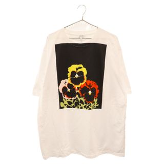 ロエベ(LOEWE)のLOEWE ロエベ 21AW Pansy Print パンジープリント アナグラム 半袖Tシャツ カットソー ホワイト H526Y22X01(Tシャツ/カットソー(半袖/袖なし))