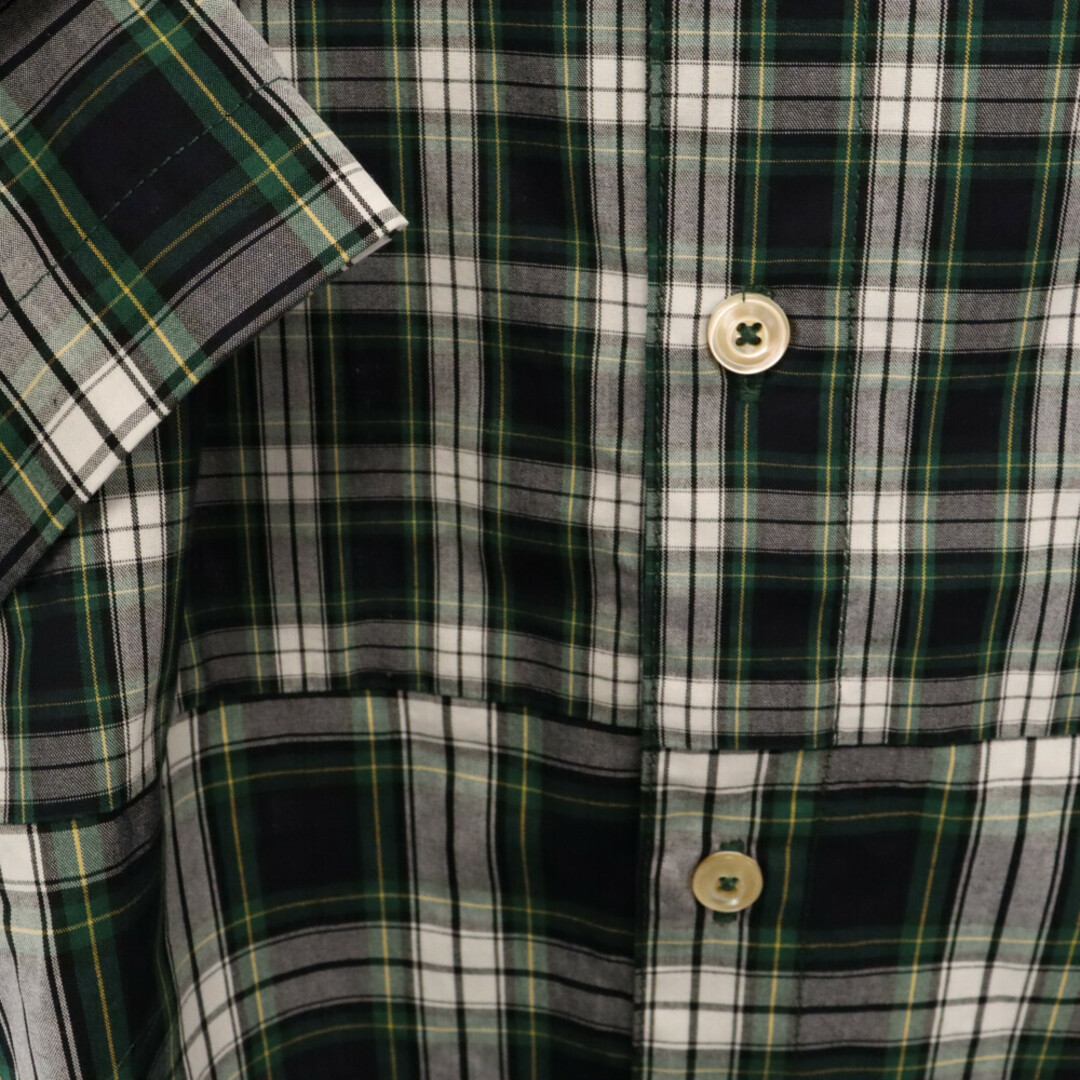 BoTT ボット Mulch S/S Shirt チェック柄半袖シャツ グリーン 