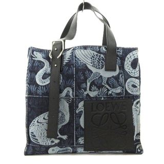 ロエベ(LOEWE)のロエベ バックルトート ウィリアム ド モーガン バッグ 青 ☆AA★(トートバッグ)