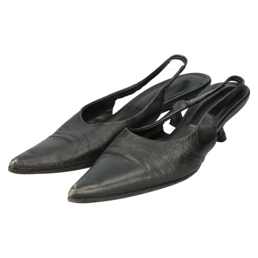 MM6(エムエムシックス)のMM6 Maison Margiela エムエムシックスメゾンマルジェラ 19SS レザー パンプス ブラックS59WL0022 レディースの靴/シューズ(ハイヒール/パンプス)の商品写真