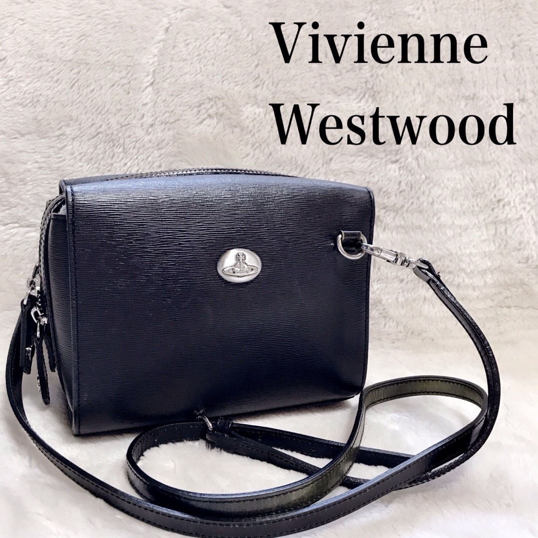 美品 Vivienne Westwood エピレザー オーブ ショルダーバッグみららショップバッグ