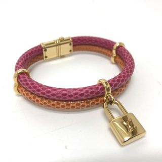 ルイヴィトン(LOUIS VUITTON)のルイヴィトン LOUIS VUITTON ブラスレ・キープイットトゥワイス アクセサリー ブレスレット レザー ピンク系(ブレスレット/バングル)