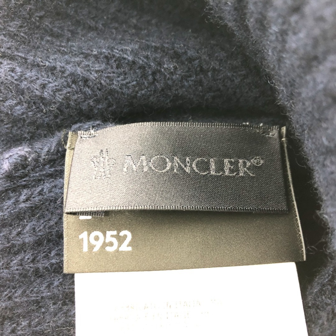 MONCLER(モンクレール)のモンクレール MONCLER BERRETTO TRICOT A9578 ロゴ ワッペン ニット帽 ウール 赤刺繍ロゴ 美品 メンズの帽子(ニット帽/ビーニー)の商品写真